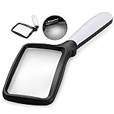 Magnifying Glass with Light, Folding Handheld 3X