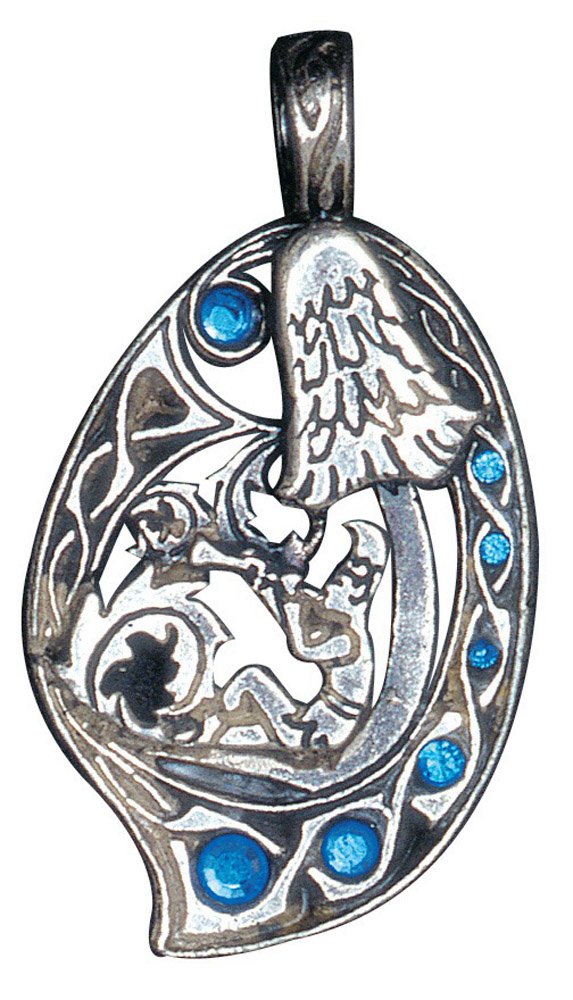 Pixie and Toadstool for Unexpected Good Fortune - Fire and Ice Pendants Collection - A Lead-Free Pewter Necklace Range with Crystals - Gift Boxed