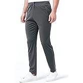 Pro X Gear Men's Sweatpants with Zipper Pockets Stretch Jogger Pants for Men Athletic Gym Workout Track Jogging Hiking Pants