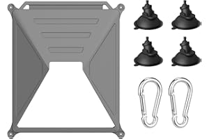 Crspexil 3-in-1 for Starlink Mini Mount: Shockproof Silicone Cover, Hanging Buckle & Strong Suction Cup,Strong Suction Suitab