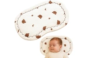 Jack & Jill & Baby Ultra Flat Cloud Pillow for Kids Sleeping Thin | Slim Baby Bed Pillows for Back and Stomach Sleepers |Tumm