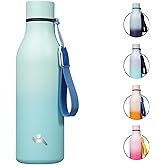Konokyo Insulated Water Bottle with Strap,18 oz Double Wall Stainless Steel Vacuum Bottles Metal Water Flask,Mint