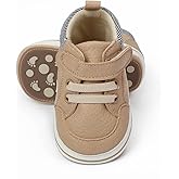 Clowora Baby Boys Girls Shoes Non-Slip Rubber Sole Sneakers Infant First Walking Toddler Crib Shoes Newborn Loafers Flats.