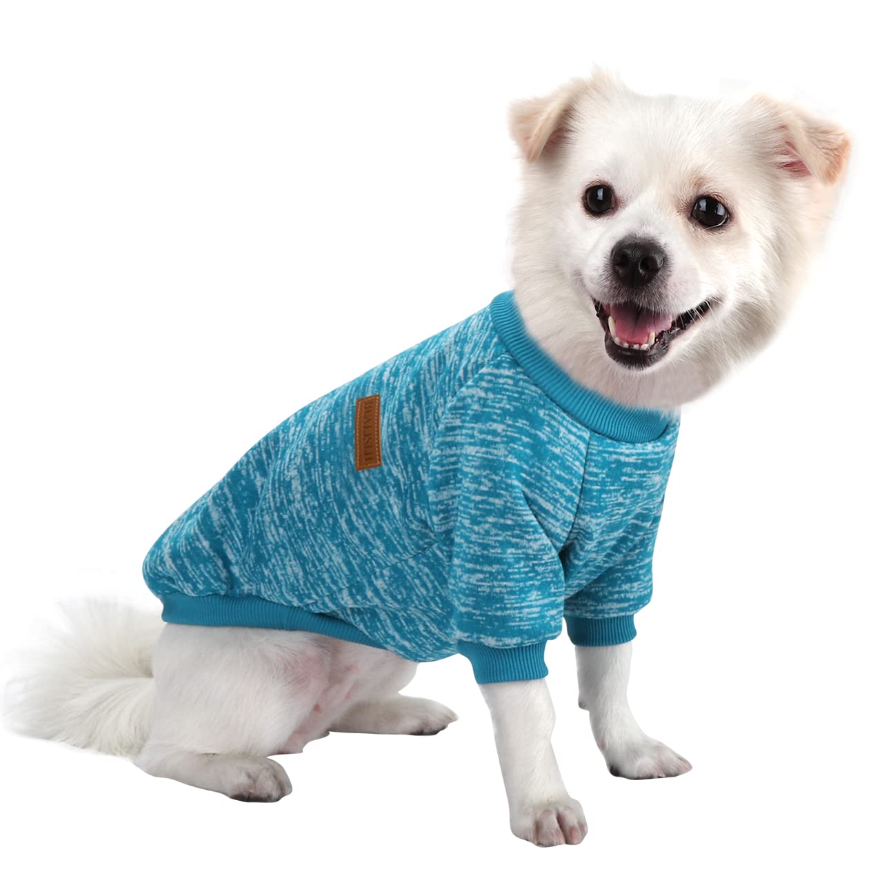HuaLiSiJi Dog Jumper Dog Hoodie Sweatshirt Chihuahua Jumper Christmas Sweater Fleece Inside Soft Cozy, Colour Vibrant Easy to Take On and Off (Blue, 3XL)