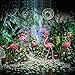 YOUKI Metal Pink Flamingos Yard Ornaments,Flamingo Lawn Ornaments Great Christmas Decor Outdoor Gift Present Idea,Garden Statue 22.8-Inch…