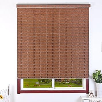 Amazon Com Faux Wood Horizontal Blinds Yarn Curtain Shading