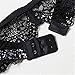 Varsbaby Women Sexy Lace Suspender Garter Belt For Thigh High Stockings (Black, S)