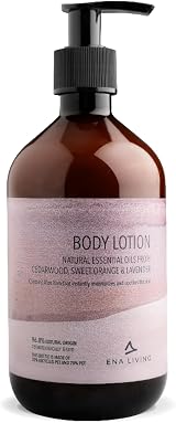 ENA Living Cedar Scented Lotion 500ml | Dry Sensitive Skin Face Body Moisturiser view 1