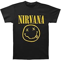 Amazon.com: Nirvana T Shirt Distressed Band Logo Smiley