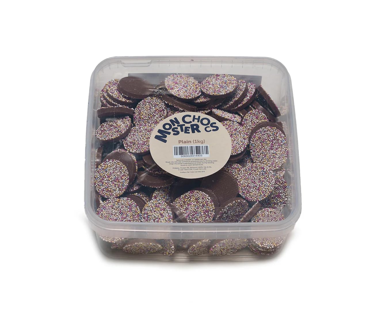 Bow Wow Treats Monster Chocs Plain, 1 kg