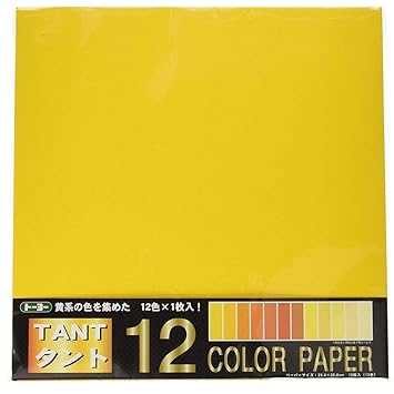 Toyo Tant12 Origami Color Paper 138inch Square 12 Sheets Yellow Import From Japan