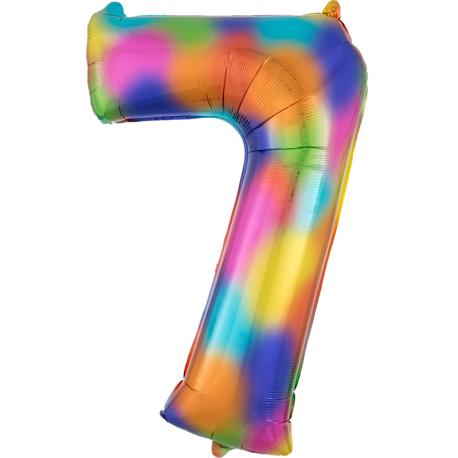 Amscan 3853701 S/Shape: 7 Rainbow Splash