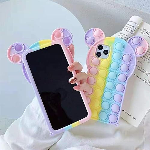Knfui Push Pop Bubbles for iPhone 11 Mickey Mouse Case, Soft