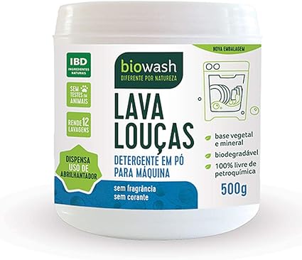 Bw Lava Louças Em Pó Para Máquina 500 Gr, Biowash