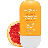 DOT &amp; KEY Vitamin C + E Sunscreen SPF 50 | Water-Light, UVA/UVB &amp; Blue Light Protection | Liquid SPF 50 | For All Skin Types | 50g (1.76 oz), Pack of 1