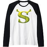 Shrek Initial Logo Poster Raglan Baseball Tee