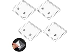 4pcs Windproof Shower Curtain Clips, Clear Self-Adhesive Shower Splash Guard No Drill Shower Curtain Wall Holder for Interior