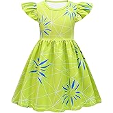 Girls Princess Dress Kids Girl Graphic Novelty Dresses Child Casual Summer Dress, for 3-12Y