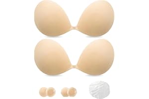 SealGirl Adhesive Bra Sticky Bra Push Up for Women - 2 Pack Invisible Push Up Bra