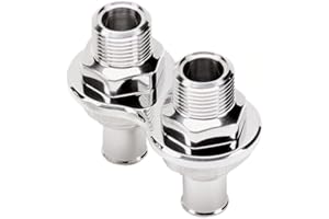 Billet Specialties 66825 2 Port Heater Push On Bulk Head