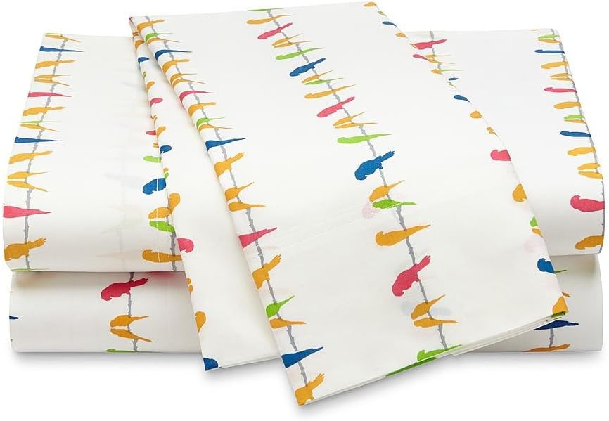 Joe Boxer 100 Cotton Percale Patterned Bed Sheet and