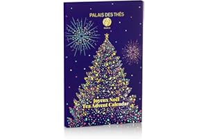 Palais des Thés - Tea Advent Calendar - Holiday Collection | 24 Premium French Delightful Tea Bags | Black, Green, Single Estate, Herbal & Rooibos Teas