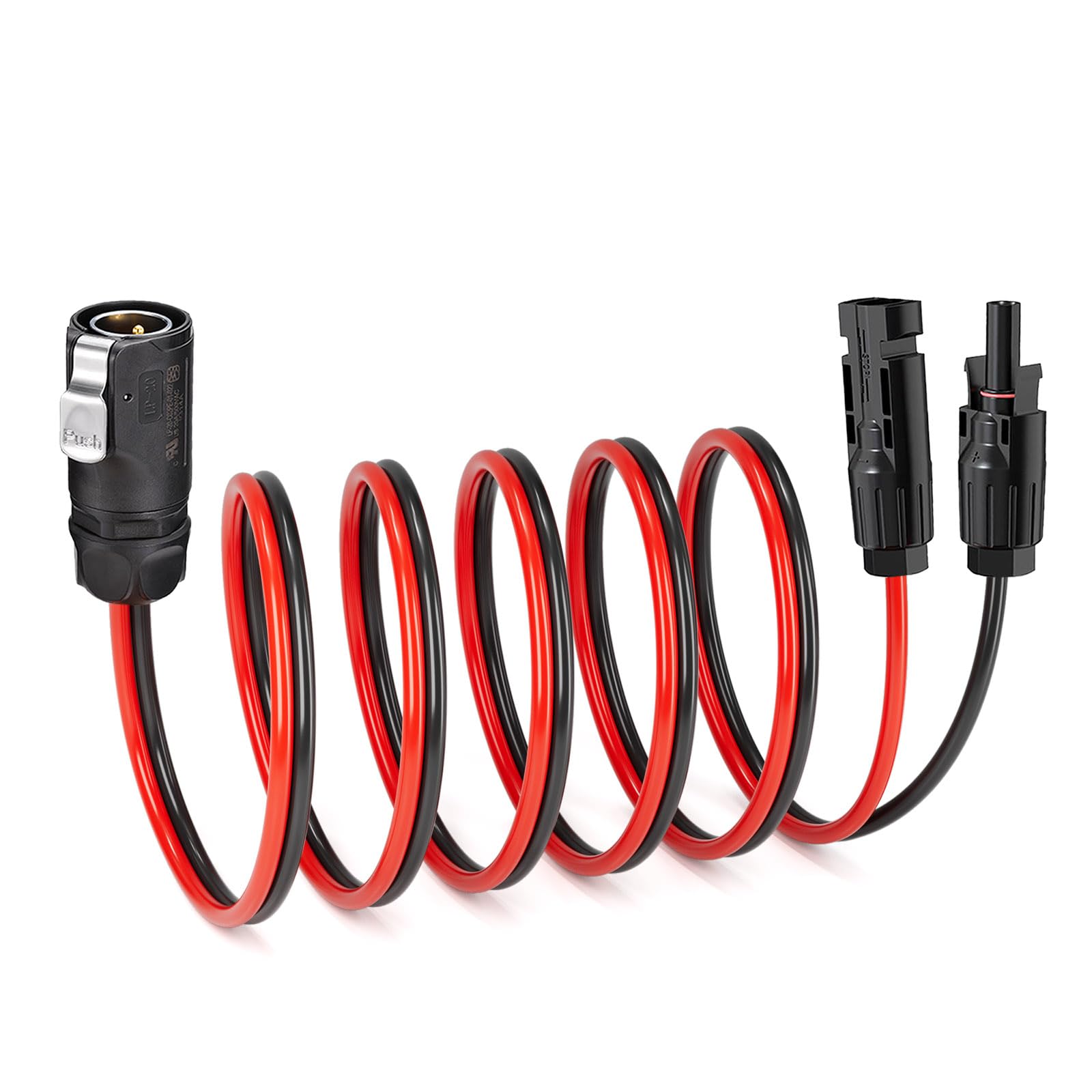 Photo 1 of 10AWG 2 Pin Power Industrial Circular Connector to Solar Adapter for Furrion, River RV Solar Ports Solar Panel Suitcase(10FT)