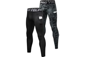 Queerier Men's Compression Pants Leggings Workout Tights Spandex Athletic Baselayer Basketball Football Pant