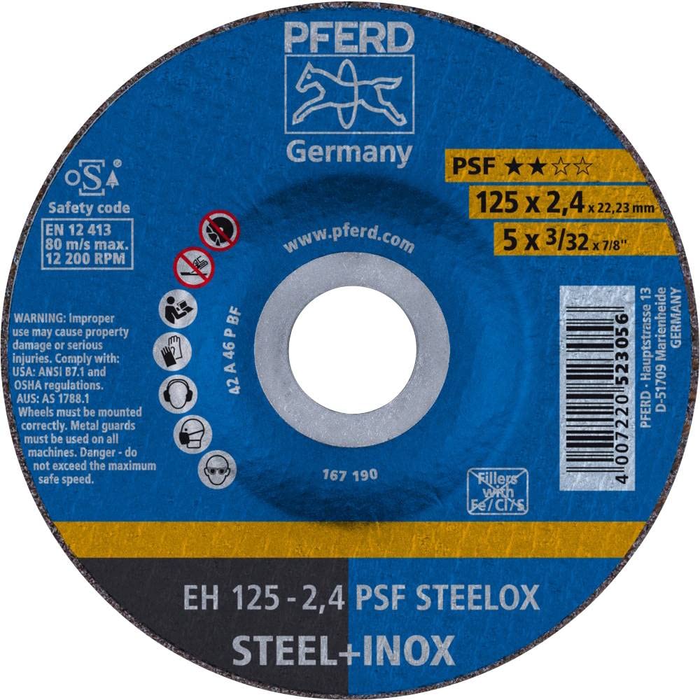 PFERD 69198292 Universal Line PSF Steelox Cutting Disc