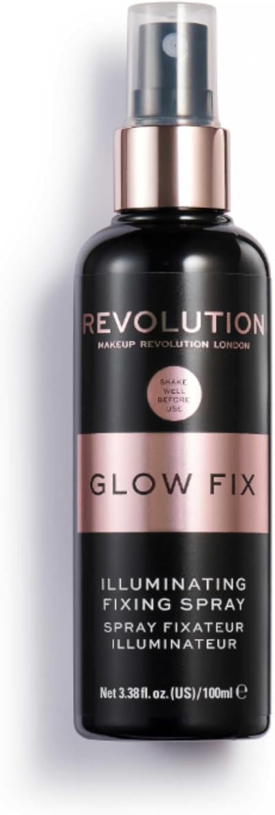 Makeup Revolution Glow Fix Illuminating Fixing Spray Long Lasting Makeup 100ml