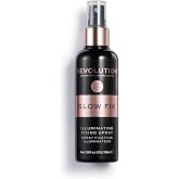 Revolution Glow Fix Illuminating Fixing Spray | Makeup Setting Spray, Glowy Finish, Hydrating Long-Lasting Hold, Vegan &amp; Cruelty-Free, 3.38 oz