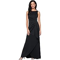 long evening prom dresses Off The Shoulder Satin Split Prom Dresses – alinanova main image 1