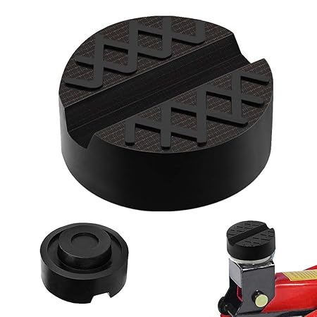 Wagenheber Gummiauflage , otumixx Universelle Gummiauflage Wagenheber mit Nut Anti-Rutsch Gummi Jack Pad für Hydraulischer Ra