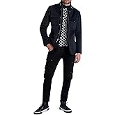 Karl Lagerfeld Paris Men's Faux Shearling Bib Coat