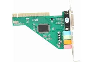 Internal Sound Card for Desktops, PCI Channel 4.1 Computer Desktop Audio 4 Channels Surround Karte Stereo CMI8738 Pulg and Pl