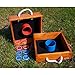 GSE Games & Sports Expert Premium Oak Wood Washer Toss Game Set with 8 Washers with Bottle Opener for Adults and Family. Portable Outdoor Game for Lawn, Beach, Backyard, Pitching, Tailgating, Camping