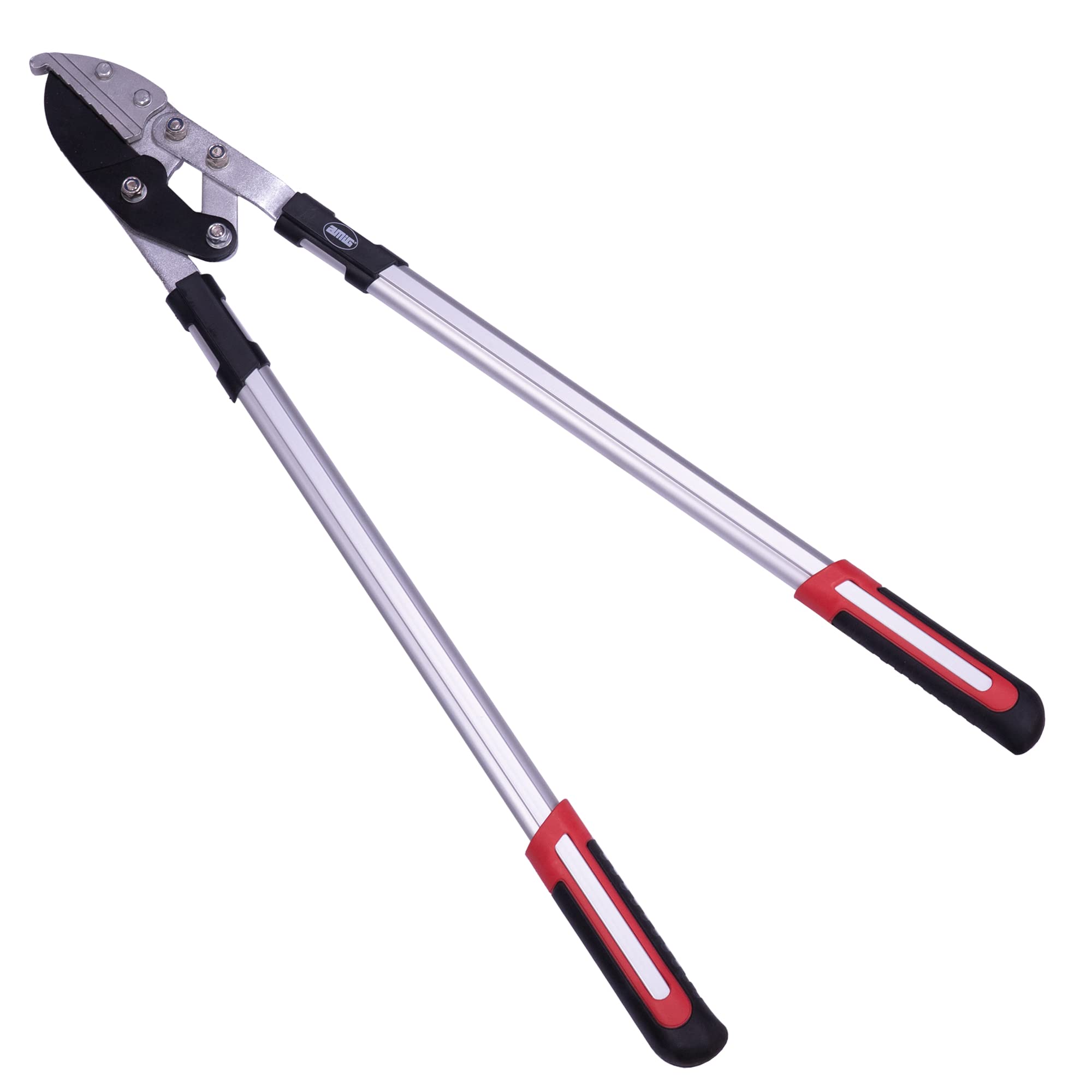 Amig - Two Hand Pruning Scissors | Aluminium Handle and Teflon Coated Blade | 76 cm | Anvil Cut | Cutting Capacity 45 mm | for Dry and Hard Branches of Trees and Bushes