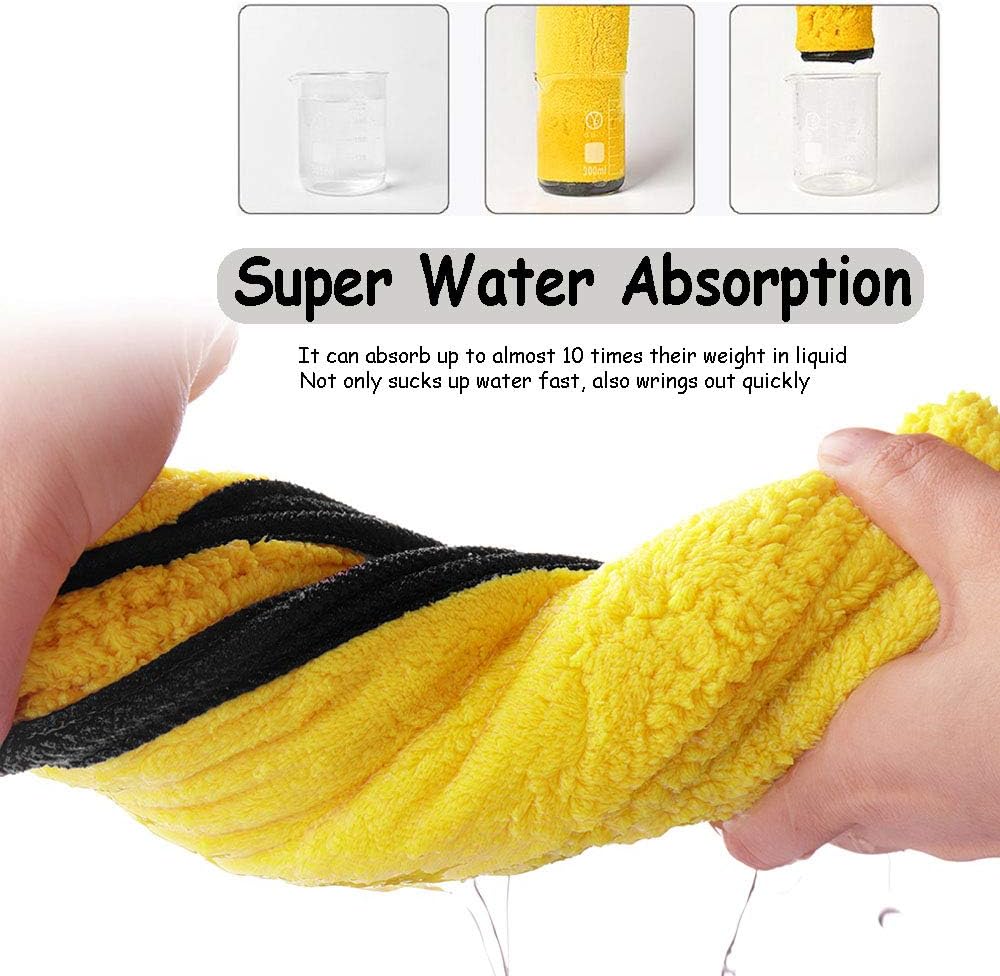 HUYU 3 PCS 840GSM Microfiber Cleaning Cloths - Image 4