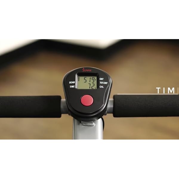 Sunny Health & Fitness Compact Adjustable Rowing Machine with 12 Levels of Resistance for Complete Body Workouts and Optional Free SunnyFit App Enhanced Connectivity - Image 8