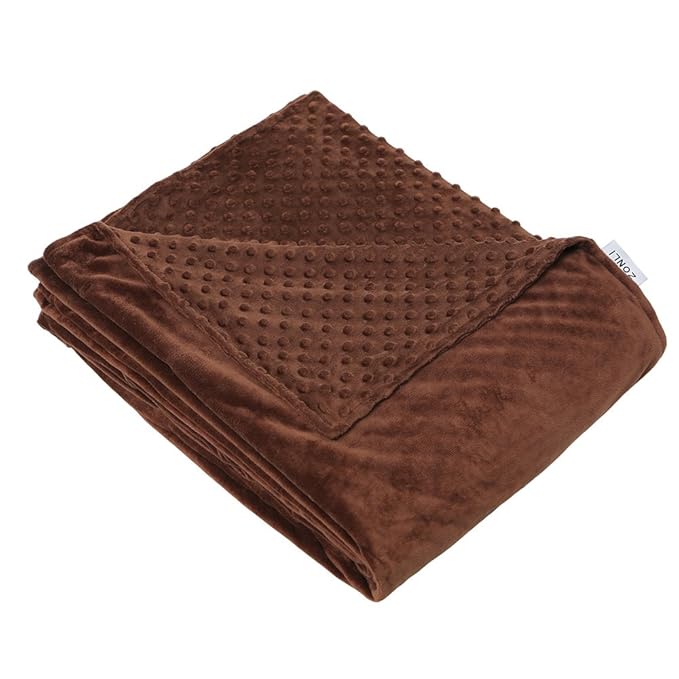 Amazon.com: ZonLi Removable Duvet Cover for Weighted Blanket | Brown
