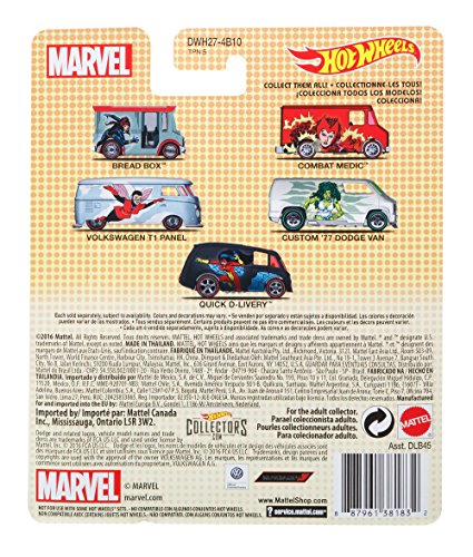 Hot Wheels Marvel Bread Box Black Widow Vehicle