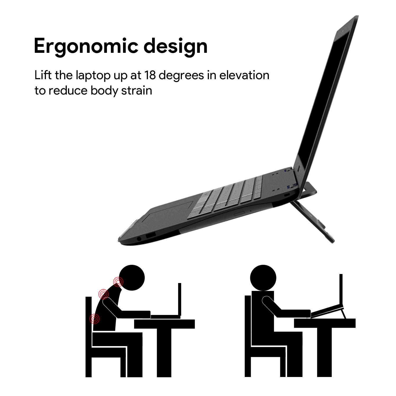 NATOL Supporto Notebook, Supporto per PC Portatile 12\