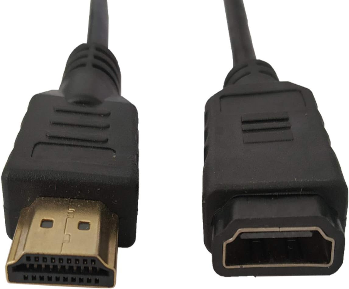 Leoxsys High Speed HDMI Extension Male to Female Cable for Chromecast 27 cm (Black)