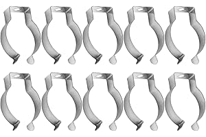 Heavy Duty Tools Spring Terry Clips, Stainless Steel Clamps, Tool Storage Hangers, U Clips Holder Bracket, Handy Open Type To