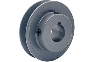 Saelno AK30-7/8 V Belt Pulley 7/8 inch bore 3.05" OD,V-Belt Sheave Cast Iron for A 3L 4L V-Belts,AK3078 Pulley
