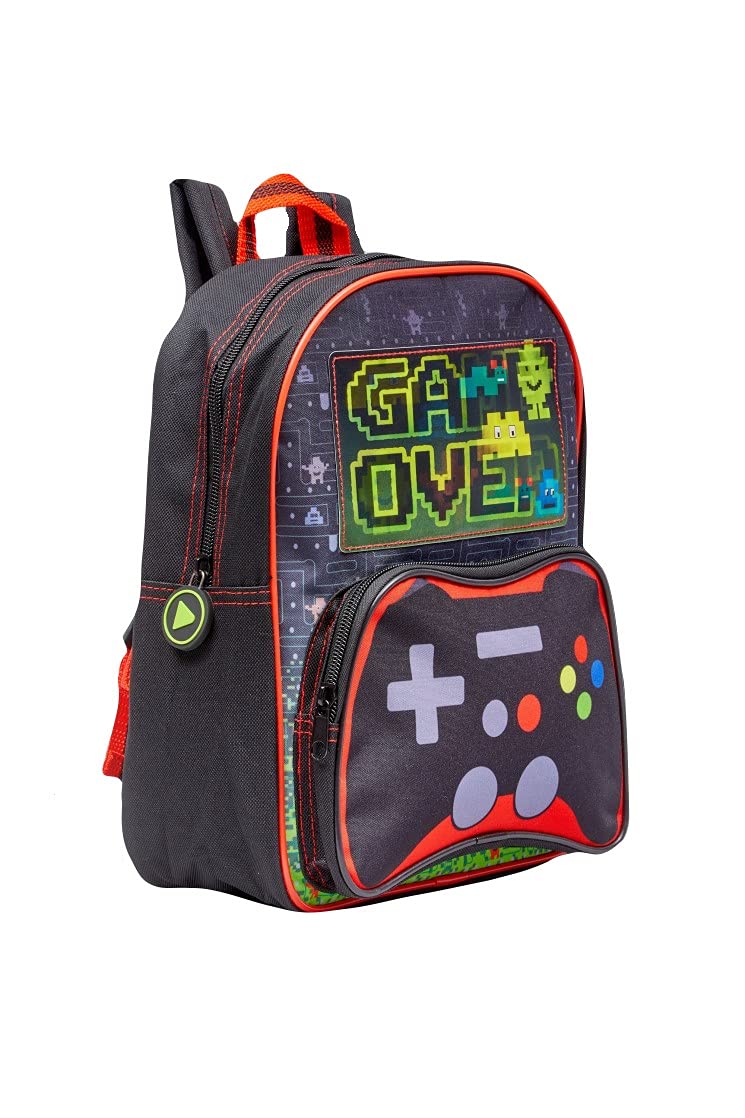 Thingimijigs Game Over Boys Black School Bag Backpack Rucksack, One Size (02079)