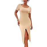 Banamic Nightgowns for Women Short Sleeve Nightshirt Soft Long Sleepwear