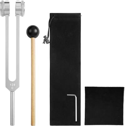 AOGOE 128 Hz Tuning Fork Aluminum Alloy Non Magnetic Chakra Healing C-128