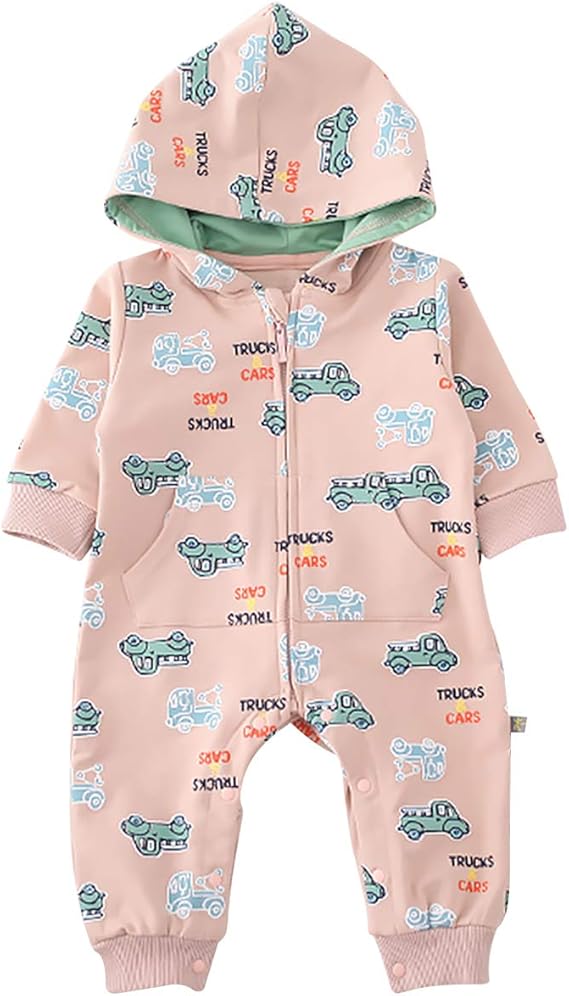 Amazon Co Jp Famuka ベビー服 新生児 カバーオール ロンパース ジャンプスーツ 長袖 恐竜 ベビー 肌着 赤ちゃん 男の子 女の子 出産祝い お出かけ 外出着 ピンク 3 6m 服 ファッション小物