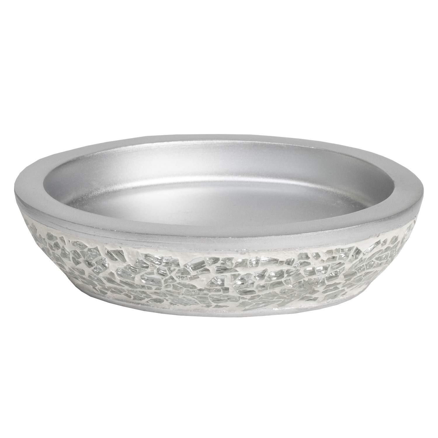 Sweet Home Collection Contemporary Decorative Beautiful Designs Bath Shower Tub Décor, Resin, Glamour, Soap Dish — image 1